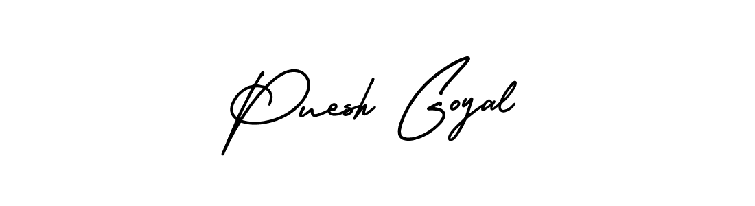 It looks lik you need a new signature style for name Puesh Goyal. Design unique handwritten (AmerikaSignatureDemo-Regular) signature with our free signature maker in just a few clicks. Puesh Goyal signature style 3 images and pictures png