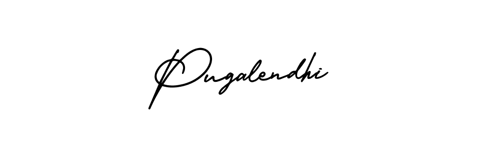 Make a beautiful signature design for name Pugalendhi. With this signature (AmerikaSignatureDemo-Regular) style, you can create a handwritten signature for free. Pugalendhi signature style 3 images and pictures png