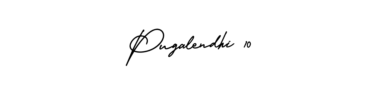 Create a beautiful signature design for name Pugalendhi 10. With this signature (AmerikaSignatureDemo-Regular) fonts, you can make a handwritten signature for free. Pugalendhi 10 signature style 3 images and pictures png