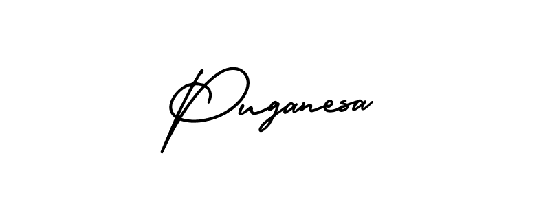 Create a beautiful signature design for name Puganesa. With this signature (AmerikaSignatureDemo-Regular) fonts, you can make a handwritten signature for free. Puganesa signature style 3 images and pictures png