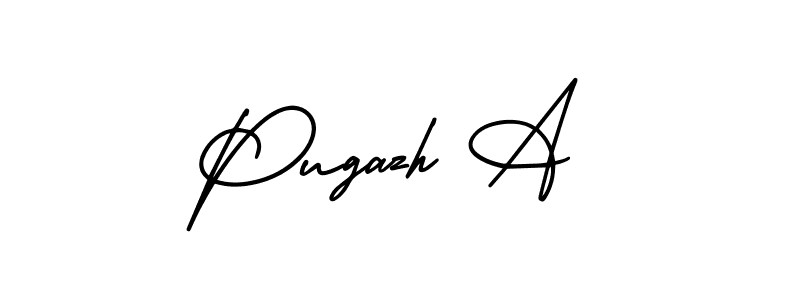 Make a beautiful signature design for name Pugazh A. Use this online signature maker to create a handwritten signature for free. Pugazh A signature style 3 images and pictures png