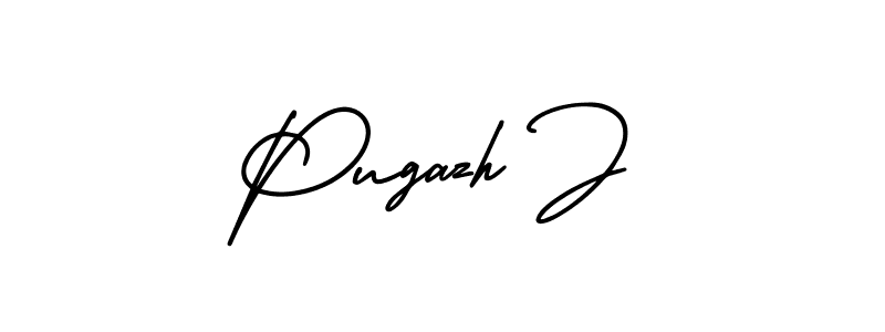 Design your own signature with our free online signature maker. With this signature software, you can create a handwritten (AmerikaSignatureDemo-Regular) signature for name Pugazh J. Pugazh J signature style 3 images and pictures png
