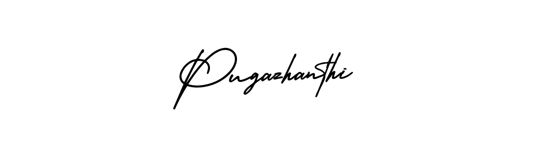 This is the best signature style for the Pugazhanthi name. Also you like these signature font (AmerikaSignatureDemo-Regular). Mix name signature. Pugazhanthi signature style 3 images and pictures png