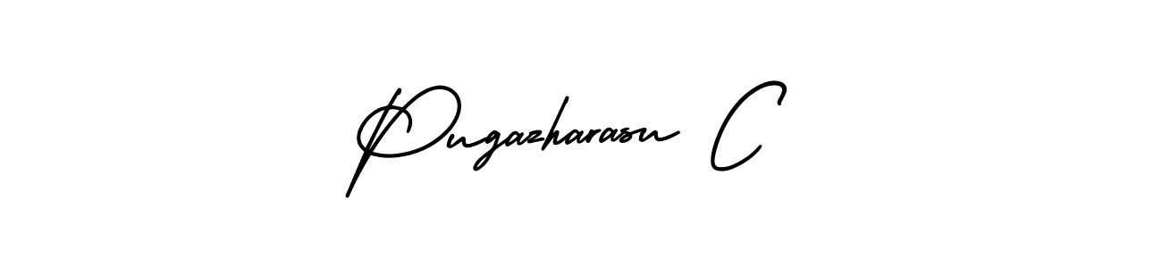 Create a beautiful signature design for name Pugazharasu C. With this signature (AmerikaSignatureDemo-Regular) fonts, you can make a handwritten signature for free. Pugazharasu C signature style 3 images and pictures png