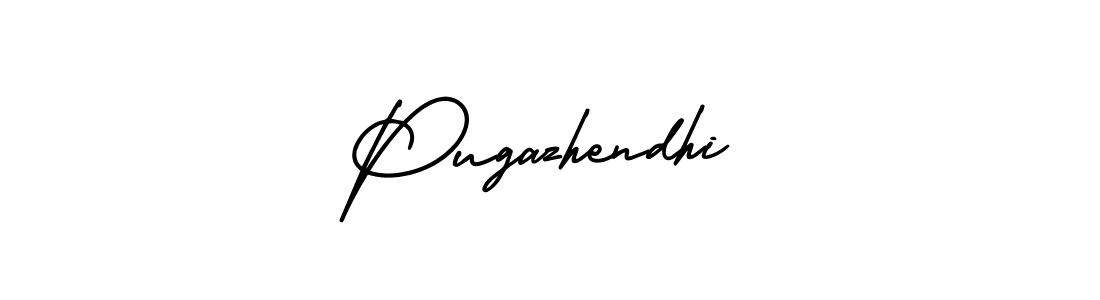 This is the best signature style for the Pugazhendhi name. Also you like these signature font (AmerikaSignatureDemo-Regular). Mix name signature. Pugazhendhi signature style 3 images and pictures png