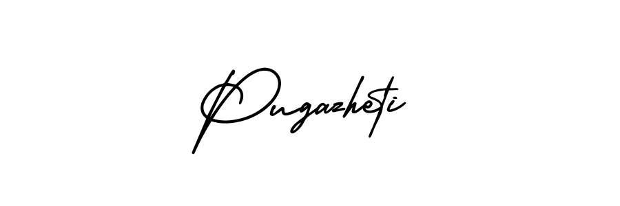 How to make Pugazheti signature? AmerikaSignatureDemo-Regular is a professional autograph style. Create handwritten signature for Pugazheti name. Pugazheti signature style 3 images and pictures png