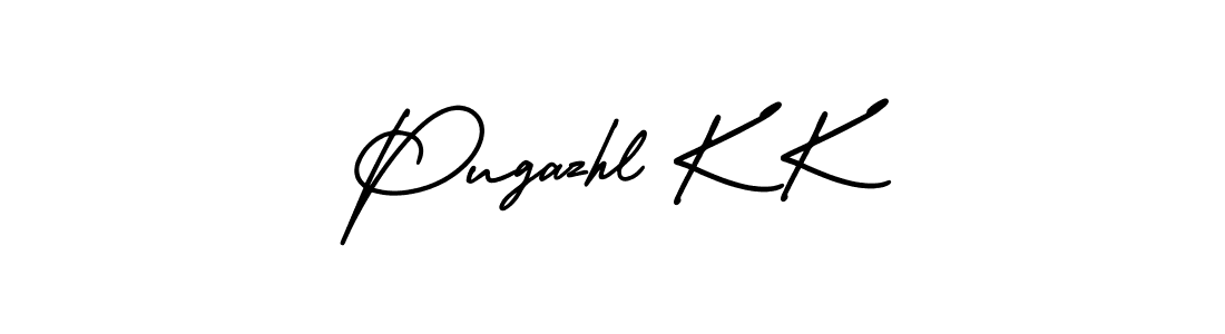 Create a beautiful signature design for name Pugazhl K K. With this signature (AmerikaSignatureDemo-Regular) fonts, you can make a handwritten signature for free. Pugazhl K K signature style 3 images and pictures png