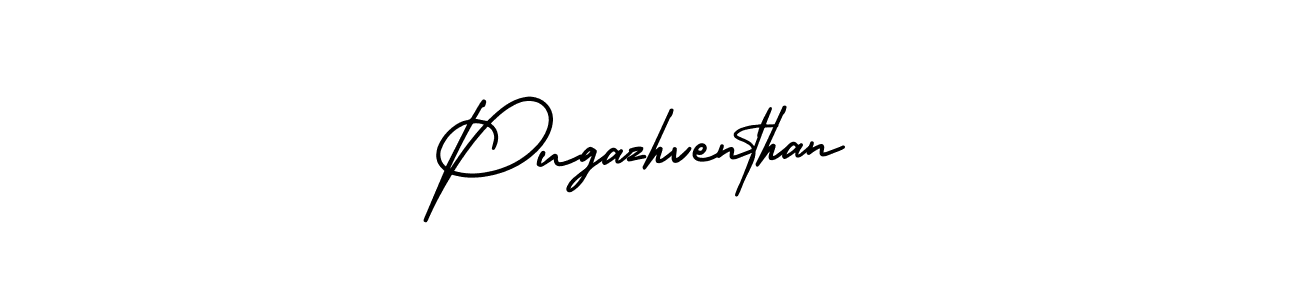 How to Draw Pugazhventhan signature style? AmerikaSignatureDemo-Regular is a latest design signature styles for name Pugazhventhan. Pugazhventhan signature style 3 images and pictures png