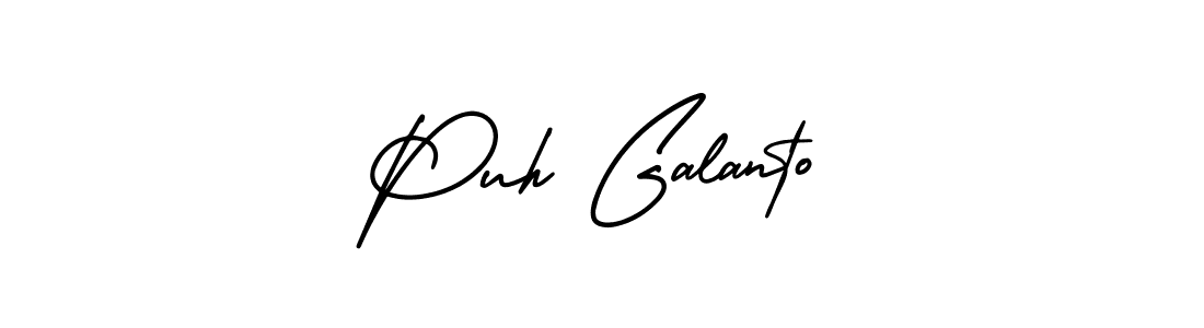 How to Draw Puh Galanto signature style? AmerikaSignatureDemo-Regular is a latest design signature styles for name Puh Galanto. Puh Galanto signature style 3 images and pictures png