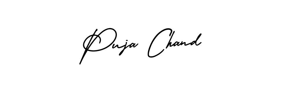 Also You can easily find your signature by using the search form. We will create Puja Chand name handwritten signature images for you free of cost using AmerikaSignatureDemo-Regular sign style. Puja Chand signature style 3 images and pictures png