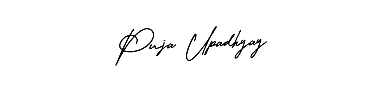 It looks lik you need a new signature style for name Puja Upadhyay. Design unique handwritten (AmerikaSignatureDemo-Regular) signature with our free signature maker in just a few clicks. Puja Upadhyay signature style 3 images and pictures png