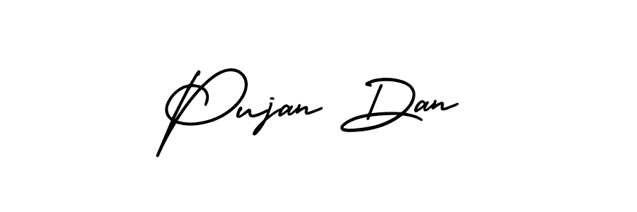 Make a beautiful signature design for name Pujan Dan. Use this online signature maker to create a handwritten signature for free. Pujan Dan signature style 3 images and pictures png