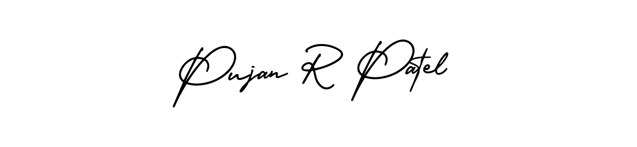 You can use this online signature creator to create a handwritten signature for the name Pujan R Patel. This is the best online autograph maker. Pujan R Patel signature style 3 images and pictures png