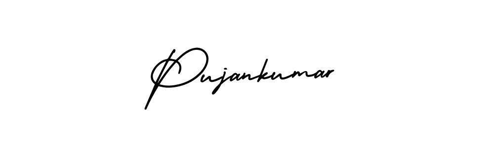Make a beautiful signature design for name Pujankumar. Use this online signature maker to create a handwritten signature for free. Pujankumar signature style 3 images and pictures png
