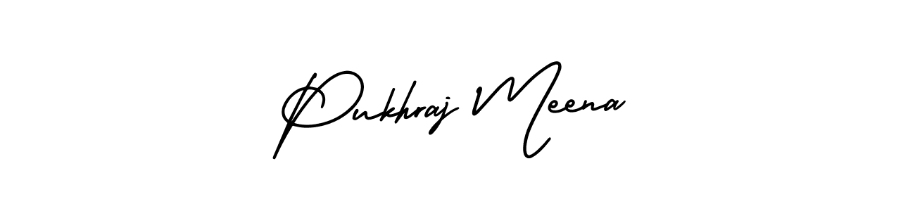 This is the best signature style for the Pukhraj Meena name. Also you like these signature font (AmerikaSignatureDemo-Regular). Mix name signature. Pukhraj Meena signature style 3 images and pictures png