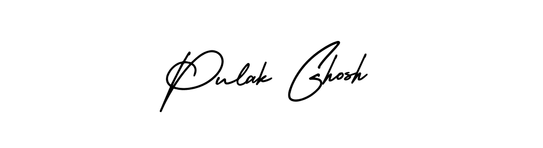 Create a beautiful signature design for name Pulak Ghosh. With this signature (AmerikaSignatureDemo-Regular) fonts, you can make a handwritten signature for free. Pulak Ghosh signature style 3 images and pictures png