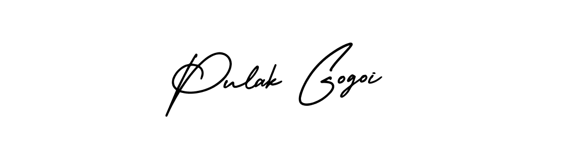 Similarly AmerikaSignatureDemo-Regular is the best handwritten signature design. Signature creator online .You can use it as an online autograph creator for name Pulak Gogoi. Pulak Gogoi signature style 3 images and pictures png