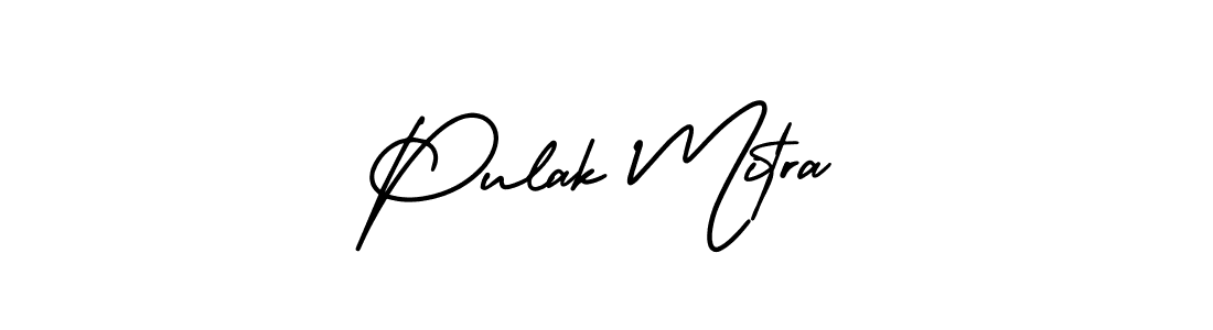 It looks lik you need a new signature style for name Pulak Mitra. Design unique handwritten (AmerikaSignatureDemo-Regular) signature with our free signature maker in just a few clicks. Pulak Mitra signature style 3 images and pictures png