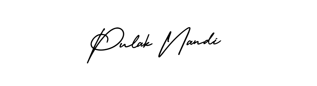 Also You can easily find your signature by using the search form. We will create Pulak Nandi name handwritten signature images for you free of cost using AmerikaSignatureDemo-Regular sign style. Pulak Nandi signature style 3 images and pictures png