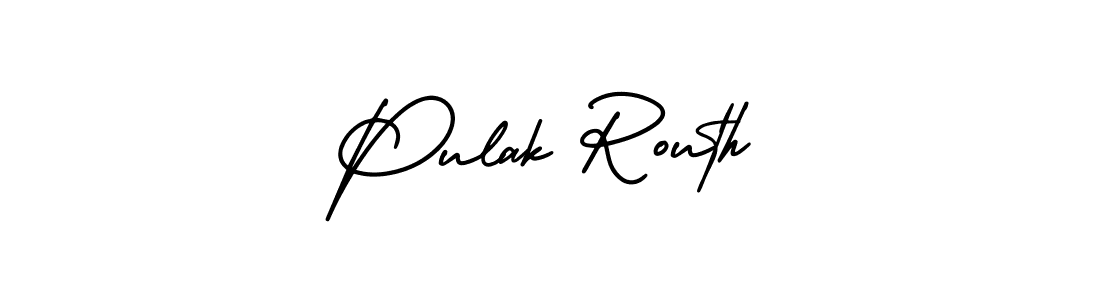Design your own signature with our free online signature maker. With this signature software, you can create a handwritten (AmerikaSignatureDemo-Regular) signature for name Pulak Routh. Pulak Routh signature style 3 images and pictures png