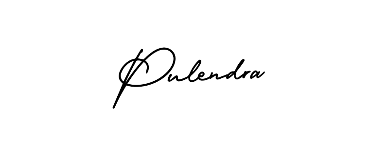 Make a beautiful signature design for name Pulendra. With this signature (AmerikaSignatureDemo-Regular) style, you can create a handwritten signature for free. Pulendra signature style 3 images and pictures png