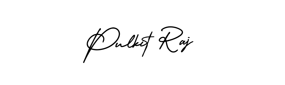 Use a signature maker to create a handwritten signature online. With this signature software, you can design (AmerikaSignatureDemo-Regular) your own signature for name Pulkit Raj. Pulkit Raj signature style 3 images and pictures png