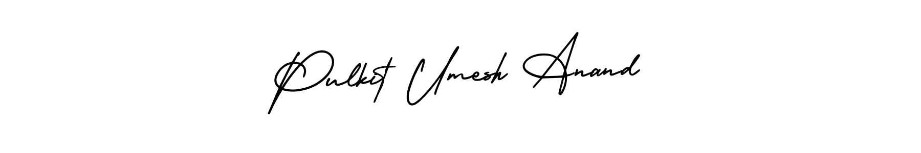 Design your own signature with our free online signature maker. With this signature software, you can create a handwritten (AmerikaSignatureDemo-Regular) signature for name Pulkit Umesh Anand. Pulkit Umesh Anand signature style 3 images and pictures png