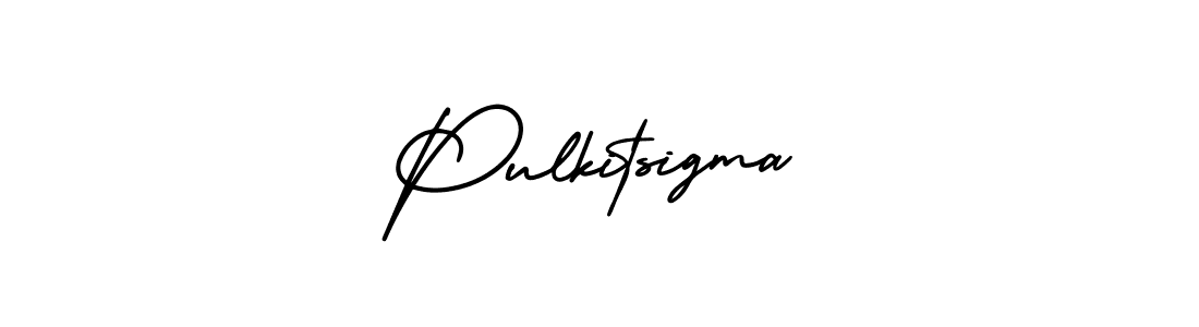 It looks lik you need a new signature style for name Pulkitsigma. Design unique handwritten (AmerikaSignatureDemo-Regular) signature with our free signature maker in just a few clicks. Pulkitsigma signature style 3 images and pictures png