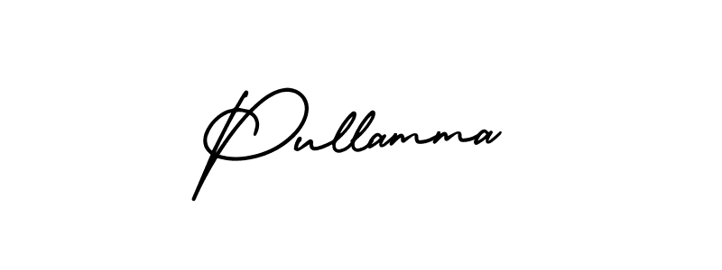 Pullamma stylish signature style. Best Handwritten Sign (AmerikaSignatureDemo-Regular) for my name. Handwritten Signature Collection Ideas for my name Pullamma. Pullamma signature style 3 images and pictures png