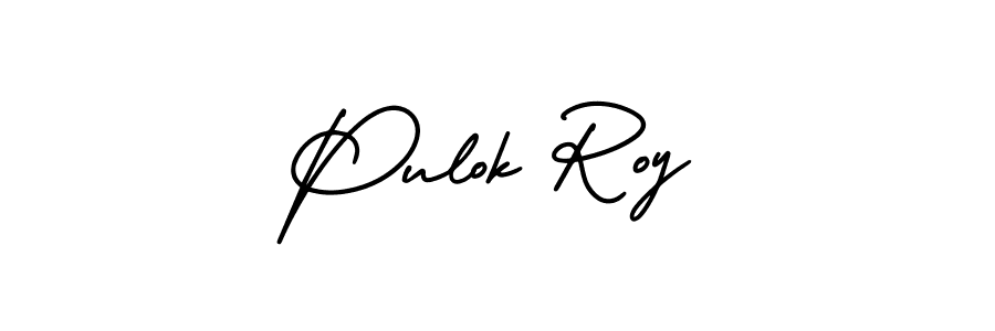 Make a beautiful signature design for name Pulok Roy. With this signature (AmerikaSignatureDemo-Regular) style, you can create a handwritten signature for free. Pulok Roy signature style 3 images and pictures png