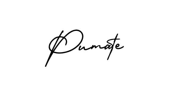 This is the best signature style for the Pumate name. Also you like these signature font (AmerikaSignatureDemo-Regular). Mix name signature. Pumate signature style 3 images and pictures png