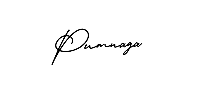 It looks lik you need a new signature style for name Pumnaga. Design unique handwritten (AmerikaSignatureDemo-Regular) signature with our free signature maker in just a few clicks. Pumnaga signature style 3 images and pictures png