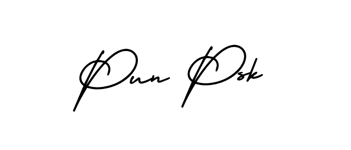 Make a beautiful signature design for name Pun Psk. Use this online signature maker to create a handwritten signature for free. Pun Psk signature style 3 images and pictures png