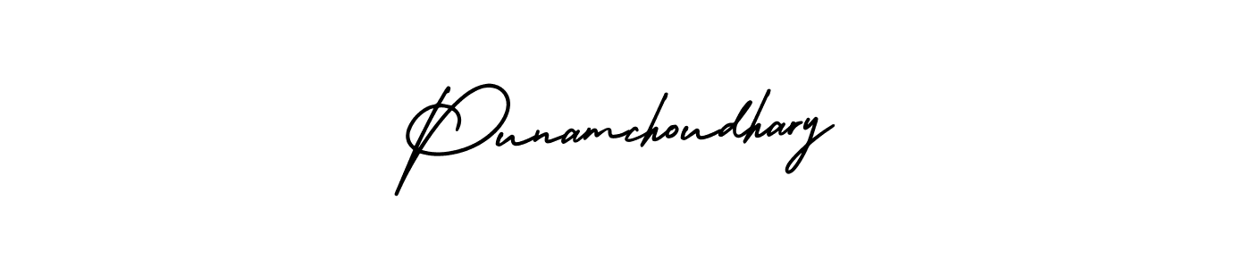 Best and Professional Signature Style for Punamchoudhary. AmerikaSignatureDemo-Regular Best Signature Style Collection. Punamchoudhary signature style 3 images and pictures png