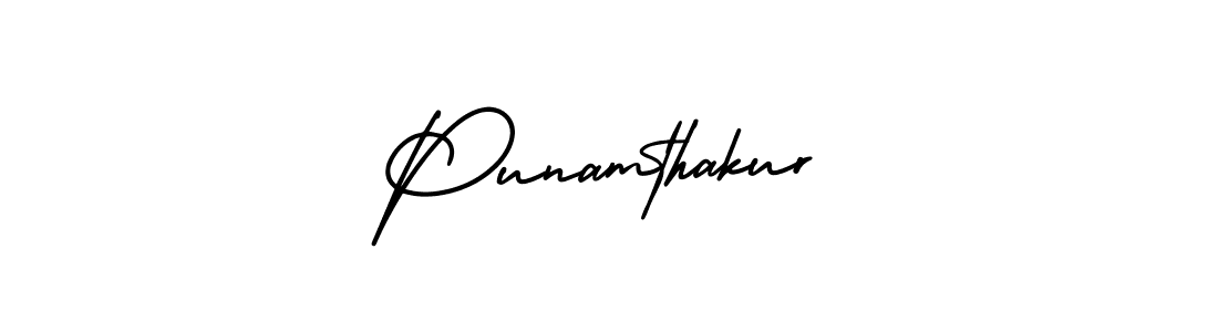 Also You can easily find your signature by using the search form. We will create Punamthakur name handwritten signature images for you free of cost using AmerikaSignatureDemo-Regular sign style. Punamthakur signature style 3 images and pictures png