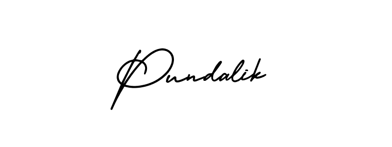 if you are searching for the best signature style for your name Pundalik. so please give up your signature search. here we have designed multiple signature styles  using AmerikaSignatureDemo-Regular. Pundalik signature style 3 images and pictures png