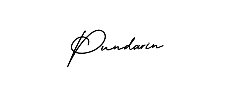 You should practise on your own different ways (AmerikaSignatureDemo-Regular) to write your name (Pundarin) in signature. don't let someone else do it for you. Pundarin signature style 3 images and pictures png