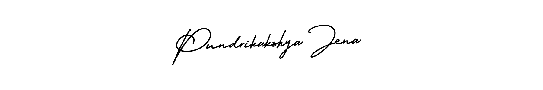 Pundrikakshya Jena stylish signature style. Best Handwritten Sign (AmerikaSignatureDemo-Regular) for my name. Handwritten Signature Collection Ideas for my name Pundrikakshya Jena. Pundrikakshya Jena signature style 3 images and pictures png