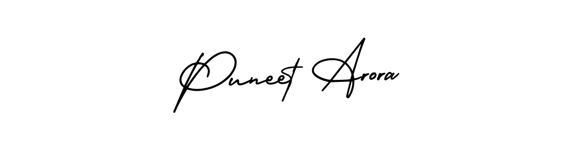 How to make Puneet Arora signature? AmerikaSignatureDemo-Regular is a professional autograph style. Create handwritten signature for Puneet Arora name. Puneet Arora signature style 3 images and pictures png