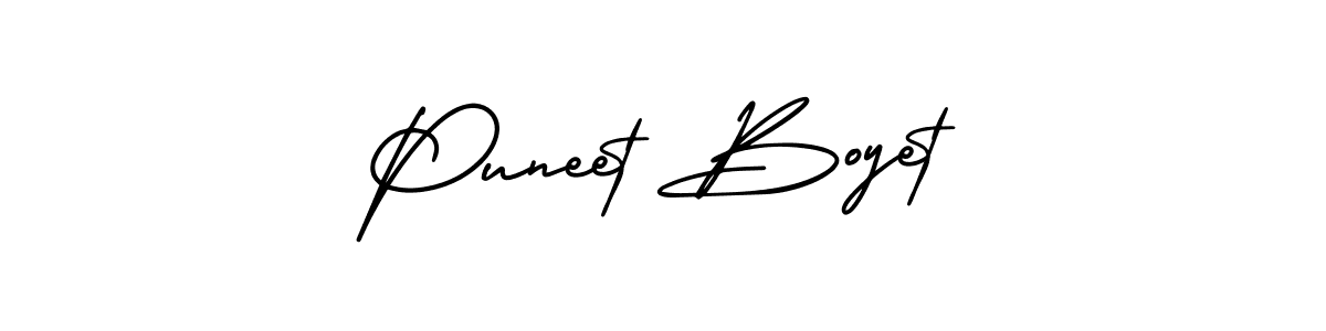 Also we have Puneet Boyet name is the best signature style. Create professional handwritten signature collection using AmerikaSignatureDemo-Regular autograph style. Puneet Boyet signature style 3 images and pictures png