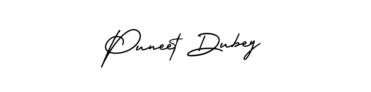 Use a signature maker to create a handwritten signature online. With this signature software, you can design (AmerikaSignatureDemo-Regular) your own signature for name Puneet Dubey. Puneet Dubey signature style 3 images and pictures png