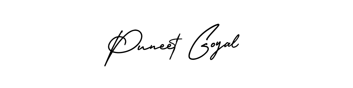 AmerikaSignatureDemo-Regular is a professional signature style that is perfect for those who want to add a touch of class to their signature. It is also a great choice for those who want to make their signature more unique. Get Puneet Goyal name to fancy signature for free. Puneet Goyal signature style 3 images and pictures png