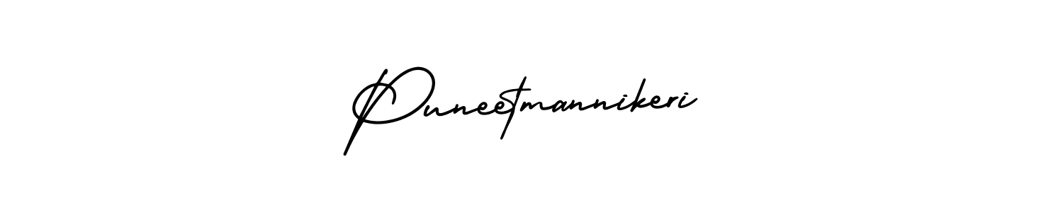 Create a beautiful signature design for name Puneetmannikeri. With this signature (AmerikaSignatureDemo-Regular) fonts, you can make a handwritten signature for free. Puneetmannikeri signature style 3 images and pictures png