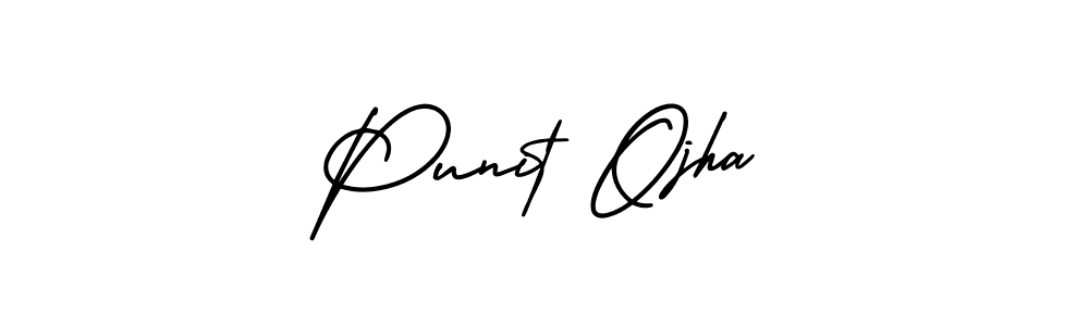 AmerikaSignatureDemo-Regular is a professional signature style that is perfect for those who want to add a touch of class to their signature. It is also a great choice for those who want to make their signature more unique. Get Punit Ojha name to fancy signature for free. Punit Ojha signature style 3 images and pictures png