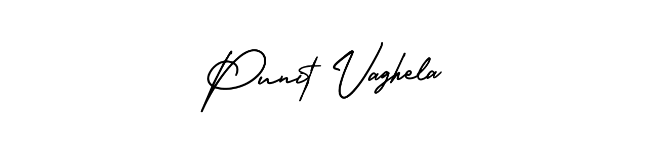 Use a signature maker to create a handwritten signature online. With this signature software, you can design (AmerikaSignatureDemo-Regular) your own signature for name Punit Vaghela. Punit Vaghela signature style 3 images and pictures png