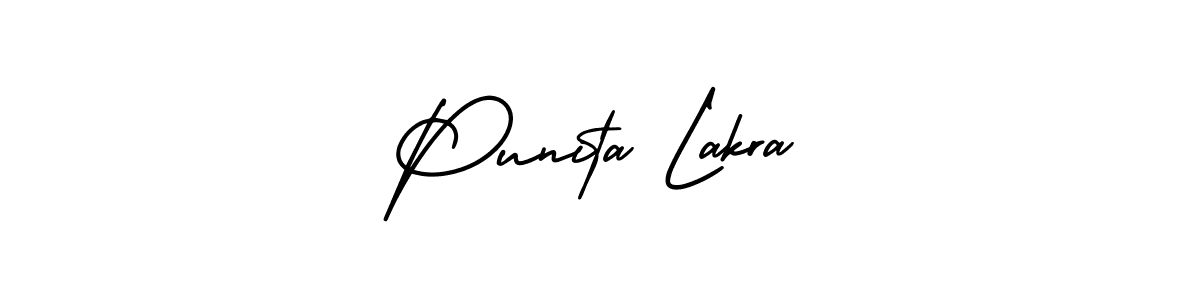 Make a beautiful signature design for name Punita Lakra. With this signature (AmerikaSignatureDemo-Regular) style, you can create a handwritten signature for free. Punita Lakra signature style 3 images and pictures png