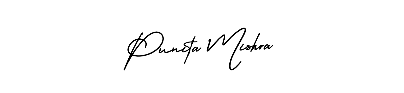 How to make Punita Mishra signature? AmerikaSignatureDemo-Regular is a professional autograph style. Create handwritten signature for Punita Mishra name. Punita Mishra signature style 3 images and pictures png