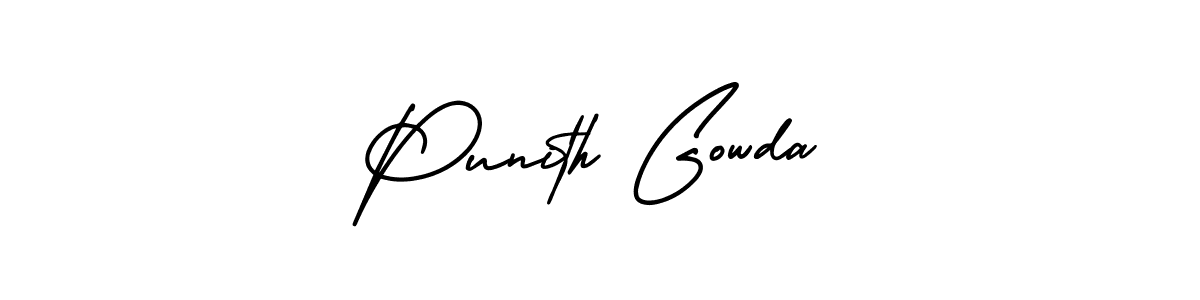 Also You can easily find your signature by using the search form. We will create Punith Gowda name handwritten signature images for you free of cost using AmerikaSignatureDemo-Regular sign style. Punith Gowda signature style 3 images and pictures png