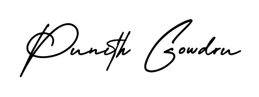 Give your name Punith Gowdru an exquisite flair with the AmerikaSignatureDemo-Regular script font. Ideal for contracts, resumes, and formal letterheads. Punith Gowdru signature style 3 images and pictures png