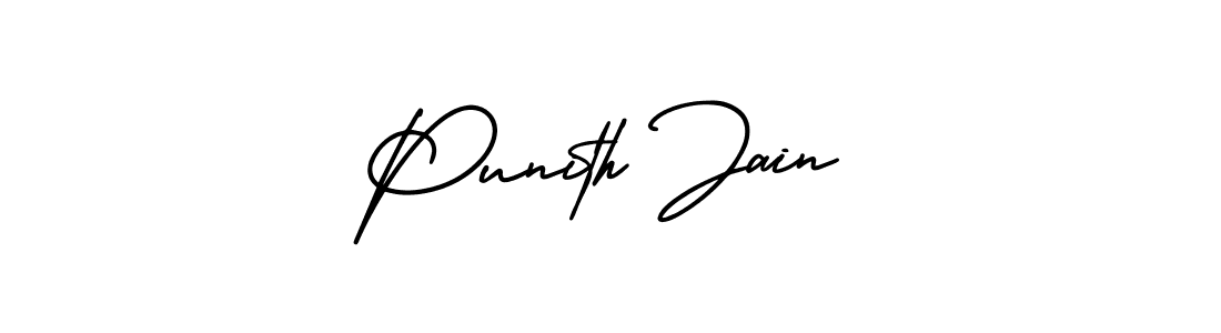 Also You can easily find your signature by using the search form. We will create Punith Jain name handwritten signature images for you free of cost using AmerikaSignatureDemo-Regular sign style. Punith Jain signature style 3 images and pictures png